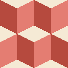 Geometric Red Cement Tile